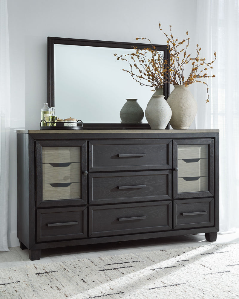 Foyland - Dresser, Mirror - JaxCo Furniture