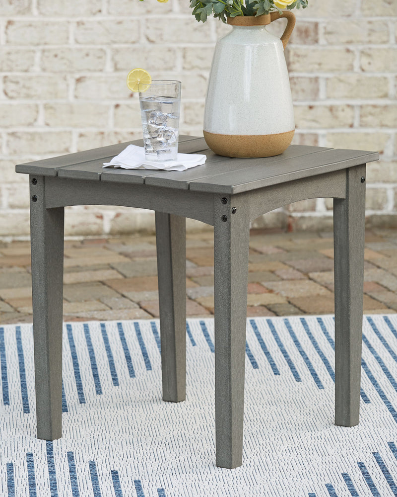 Visola - Gray - Square End Table - JaxCo Furniture