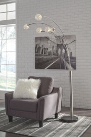 Winter - Silver Finish - Metal Arc Lamp - JaxCo Furniture