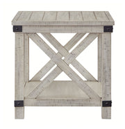 Carynhurst - Whitewash - Rectangular End Table - JaxCo Furniture