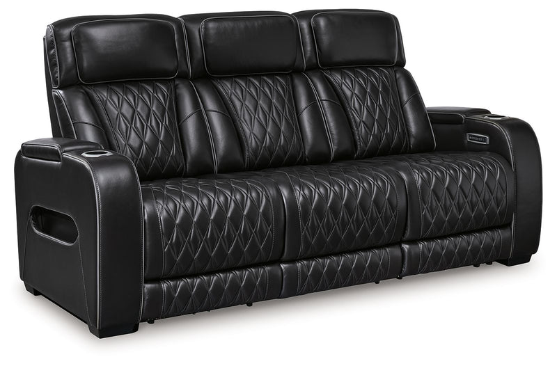 Boyington - Power Reclining Sofa With Adj Headrest - JaxCo Furniture