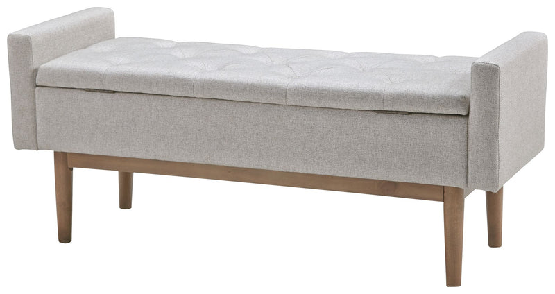 Briarson - Beige / Brown - Storage Bench - JaxCo Furniture