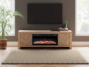 Cayboni - LG TV Stand With Fireplace Option - JaxCo Furniture