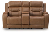 Knightington - Power Reclining Loveseat With Audio Seating - JaxCo Furniture