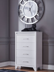 Jarlee - White - Four Drawer Chest - JaxCo Furniture