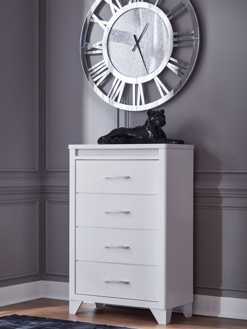 Jarlee - White - Four Drawer Chest - JaxCo Furniture