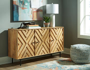 Cadewick - Natural - Accent Cabinet - JaxCo Furniture