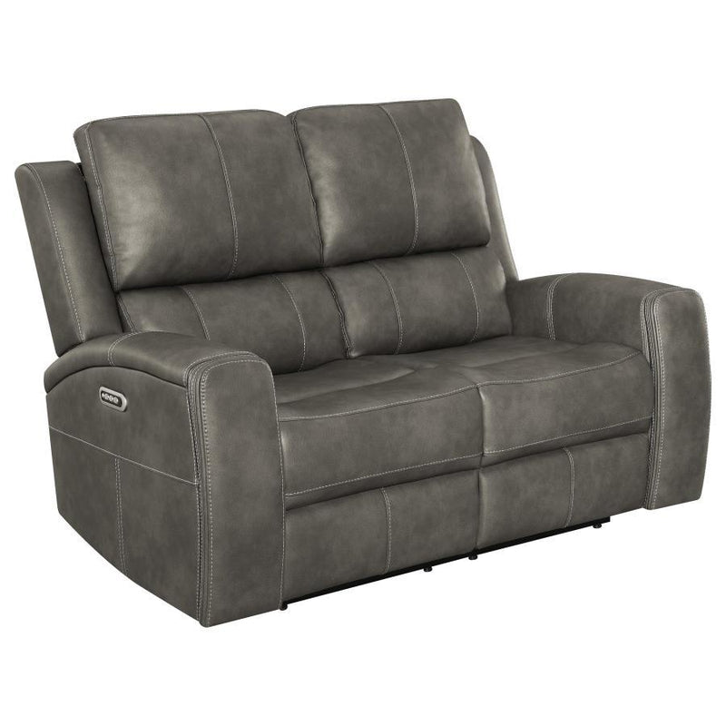 Brickston - Triple Power Reclining Loveseat - JaxCo Furniture