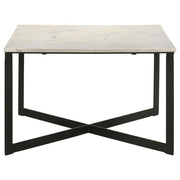 Tobin - Square Marble Top Table - JaxCo Furniture