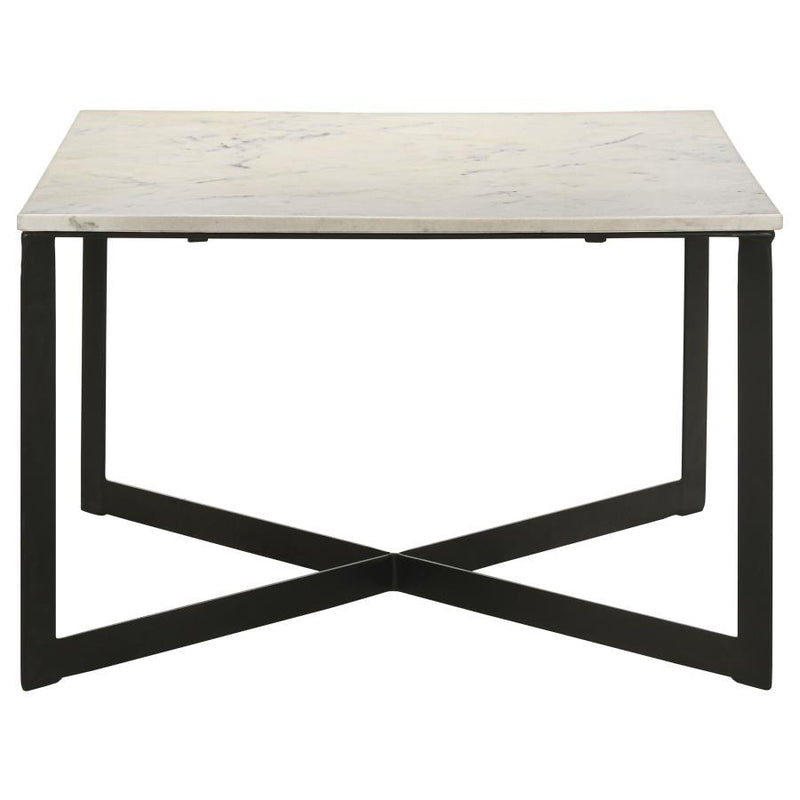 Tobin - Square Marble Top Table - JaxCo Furniture