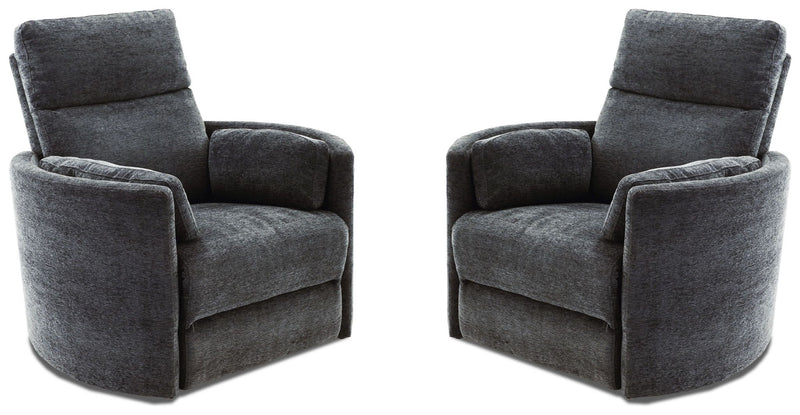 Radius - Power Swivel Glider Recliner (Set of 2) - JaxCo Furniture