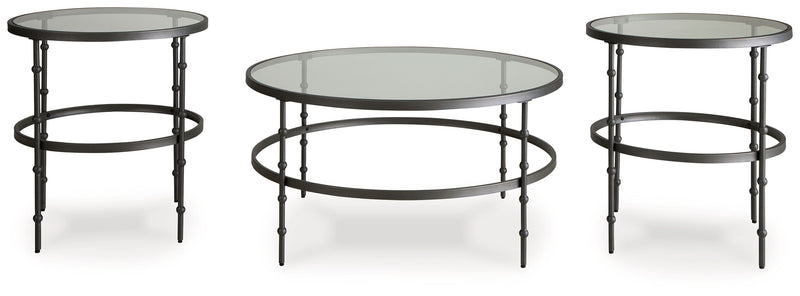 Kellyco - Gunmetal - Occasional Table Set (Set of 3) - JaxCo Furniture