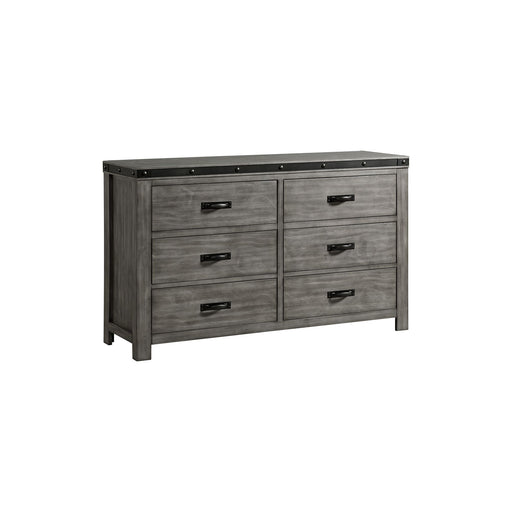 Wade - Youth Dresser (6 Drawer) - Black Finish - JaxCo Furniture