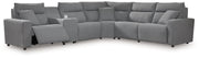 ModMax II - Salt And Pepper - Reclining Sectional - JaxCo Furniture