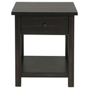 Payne - 1 Drawers Wood End Table with Shelf - JaxCo Furniture