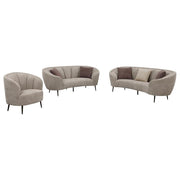 Ellorie - Upholstered Curved Sofa Set - JaxCo Furniture