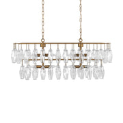 Tressia - Chandelier - Brass - JaxCo Furniture
