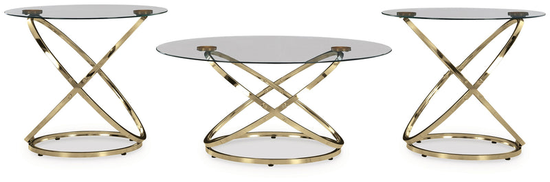 Crimonti - Champagne - Occasional Table Set (Set of 3) - JaxCo Furniture