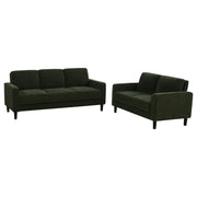 Ruth - Upholstered Track Arm Sofa Set - JaxCo Furniture