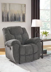 Foreside - Charcoal - Rocker Recliner - JaxCo Furniture