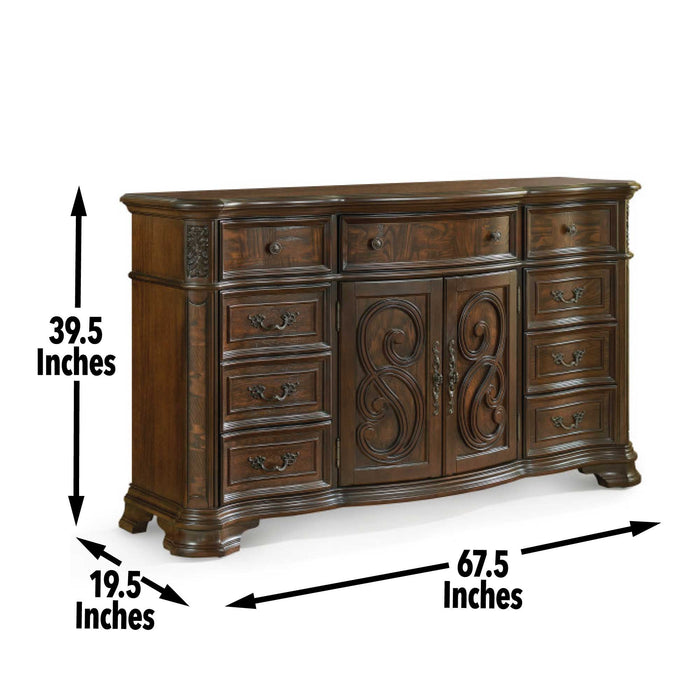 Royale - Dresser - Brown - JaxCo Furniture