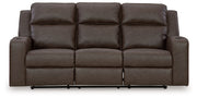 Lavenhorne - Granite - Rec Sofa W/Drop Down Table - JaxCo Furniture