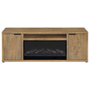 Fuller - 60" 2-Door TV Stand Fireplace Media Console - Mango - JaxCo Furniture