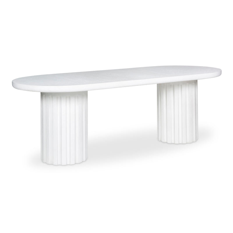 Eris - Outdoor Dining Table - White - JaxCo Furniture
