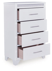 Jarlee - White - Four Drawer Chest - JaxCo Furniture