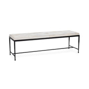 Achen - Hide 60" Bench - JaxCo Furniture