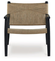 Halfmore - Black / Natural - Accent Chair - JaxCo Furniture