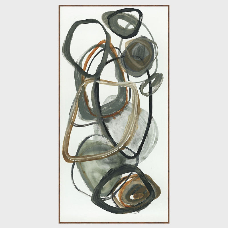 Martini - 36" x 72" Painting Art By Buddy Whitlock - Dark Gray / White - JaxCo Furniture