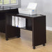 Skeena - Home Office Mobile Return Desk - Cappuccino - JaxCo Furniture