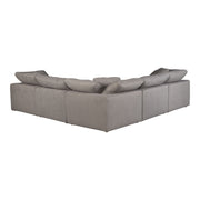 Terra - Livesmart Fabric Condo Classic L Modular Sectional - Light Gray - JaxCo Furniture