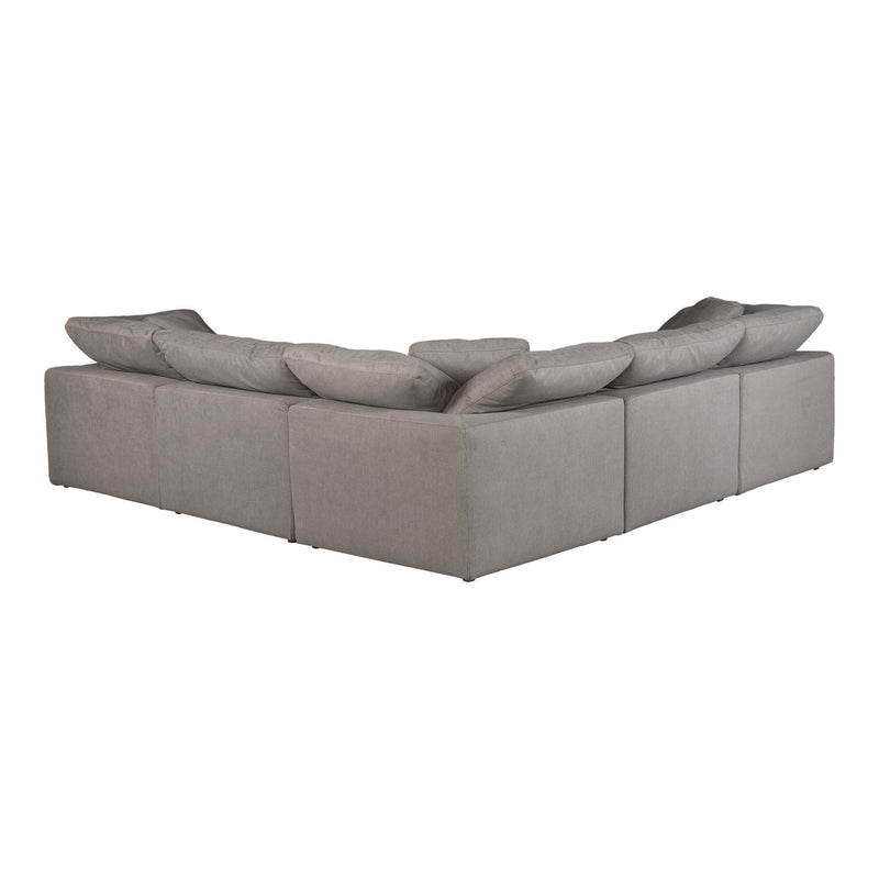 Terra - Livesmart Fabric Condo Classic L Modular Sectional - Light Gray - JaxCo Furniture