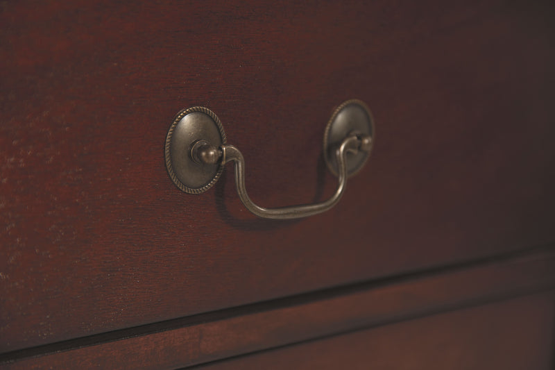 Alisdair - Reddish Brown - Two Drawer Night Stand - JaxCo Furniture