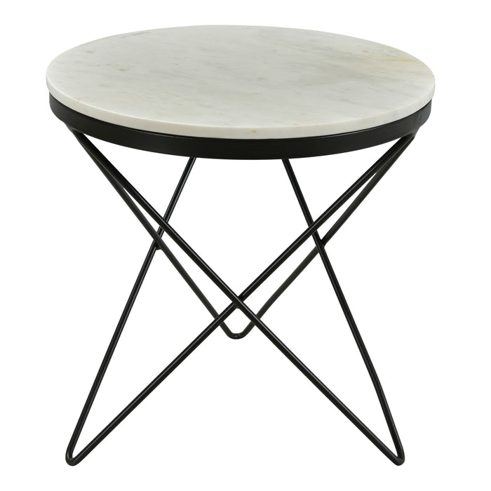 Haley - Side Table Black Base - Black - JaxCo Furniture