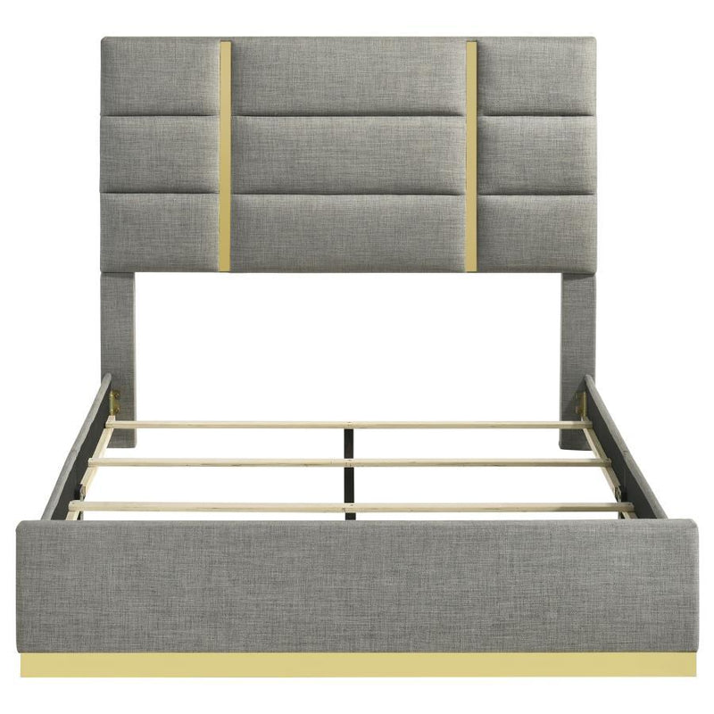 Ines - Fabric Upholstered Panel Bed - JaxCo Furniture
