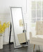 Seraphina - Acrylic Framed Standing Mirror - Silver - JaxCo Furniture