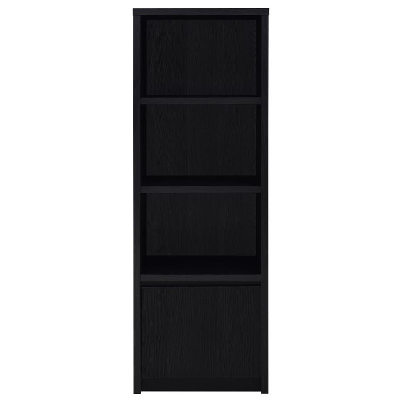 Winfield - 3-Sheld Media Tower Entertainment Pier - Black - JaxCo Furniture