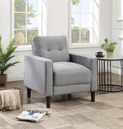 Bowen - Upholstered Track Arm Tufted Accent Chair - JaxCo Furniture