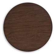 Korestone - Dark Brown - Round End Table - JaxCo Furniture