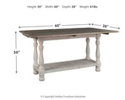 Havalance - Gray / White - Flip Top Sofa Table - JaxCo Furniture