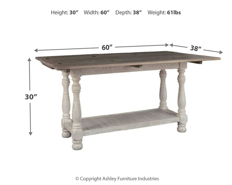 Havalance - Gray / White - Flip Top Sofa Table - JaxCo Furniture