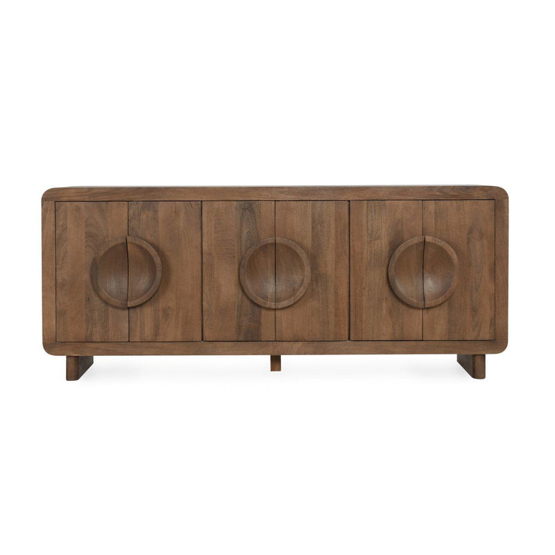 Vally - Wood 6 Door Buffet - Natural - JaxCo Furniture