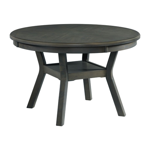 Amherst - Dining Table With Wood Leg - Grey Finish - JaxCo Furniture