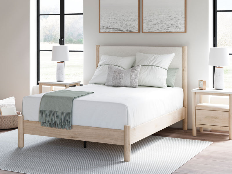 Cadmori - Upholstered Panel Bed - JaxCo Furniture