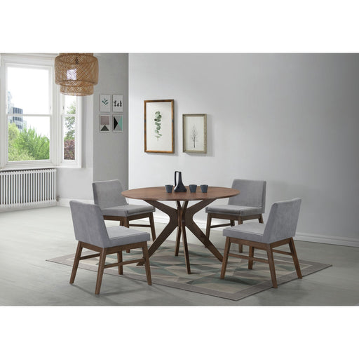 Weston - Standard Height 5 Piece Dining Set - Brown - JaxCo Furniture