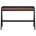 Raul - Writing Desk With USB Ports - Walnut And Black - JaxCo Furniture