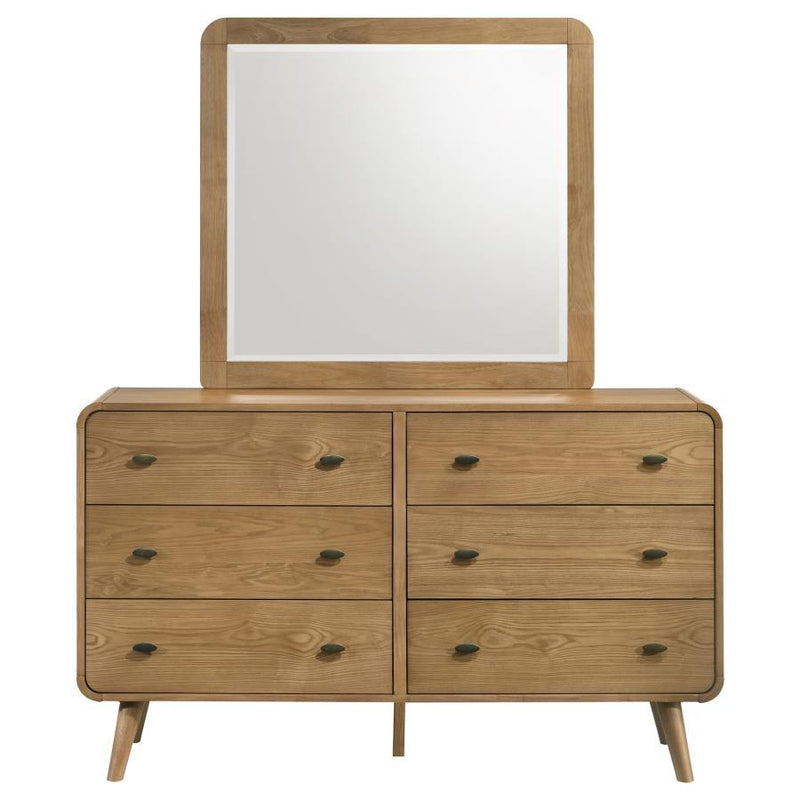 Robyn - 6-Drawer Bedroom Dresser And Mirror - JaxCo Furniture